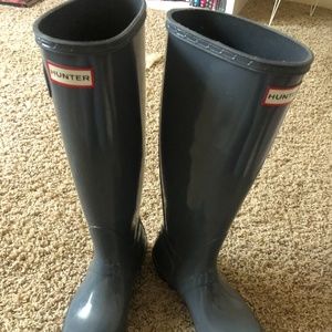 Hunter Gray Tall Boots